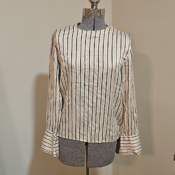 Lord & Taylor Vintage Striped Silk Shirt